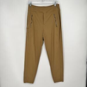 Athleta Trekkie North Jogger Pants Womens 6 Big Sur Brown Rip Stop High Rise